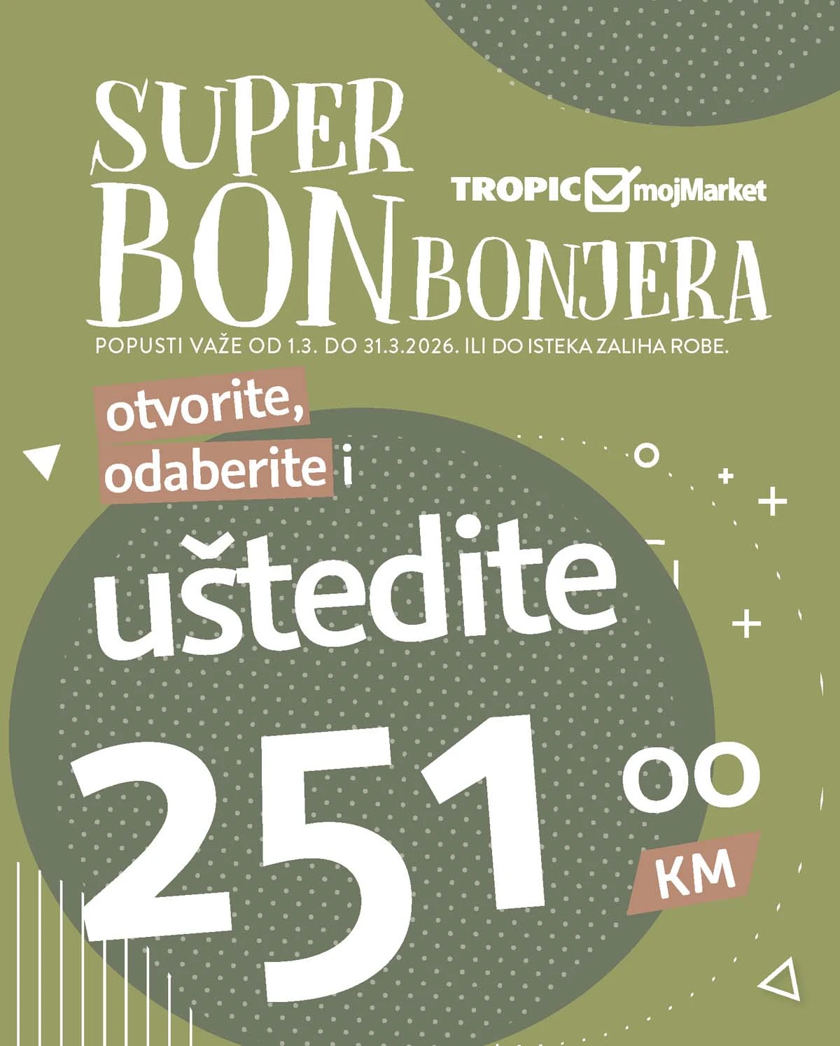 katalog bonbonjera Tropic i Moj market snizenja