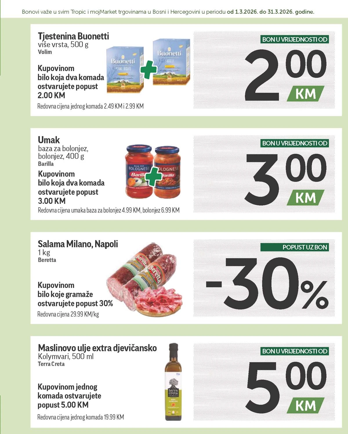 katalog bonbonjera Tropic i Moj market snizenja