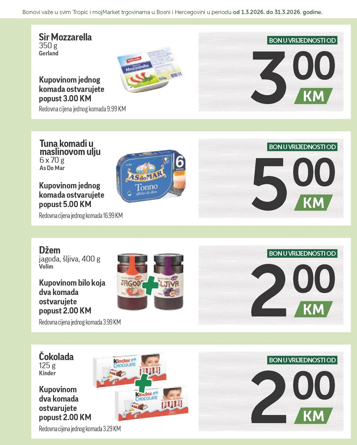katalog bonbonjera Tropic i Moj market snizenja